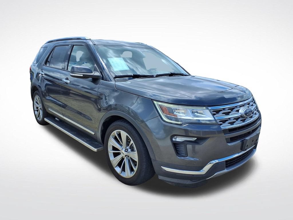 2018 Ford Explorer — rear three-quarter view