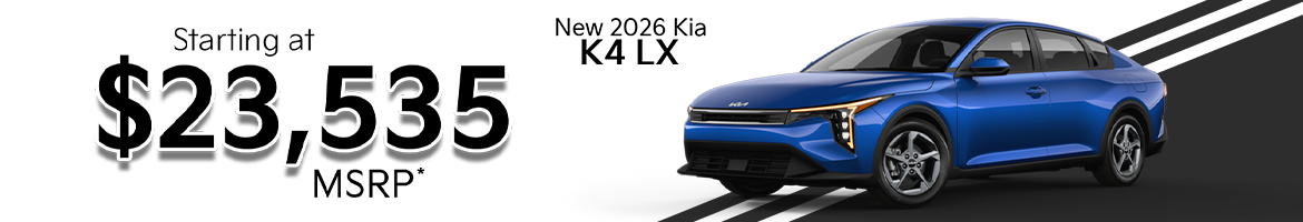 New 2026 Kia K4 LX